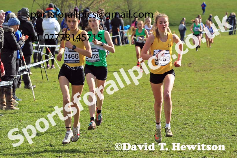 Womens Under-20s 2022 CAU Inter Counties Cross Country, Prestwold Hall, Loughborough.  Photo: David T. Hewitson/Sports for All Pics